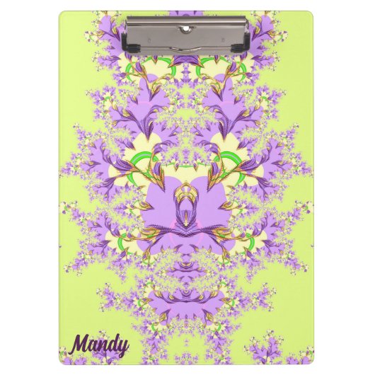 MANDY ～メイヴ、イエロー、グリーンのフローラ クリップボード (正面)