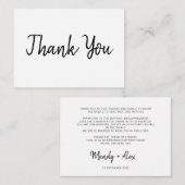 Mandy Minimalistエンクロージャカードに感謝 エンクロージャーカード (正面/裏面)