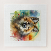 Maned Wolf 210624AREF112 - Watercolor ジグソーパズル (横)