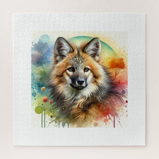 Maned Wolf 210624AREF112 - Watercolor ジグソーパズル (縦)