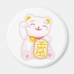 manekiのnekoのピンク マグネット