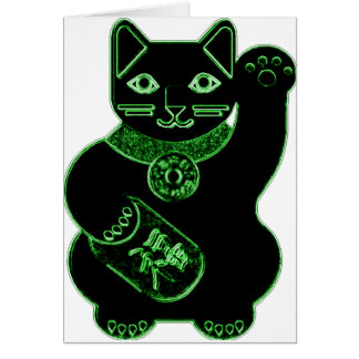 manekiのnekoの緑のネオン