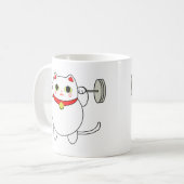 Maneki Nekoのしゃがむ猫 コーヒーマグカップ (正面左)