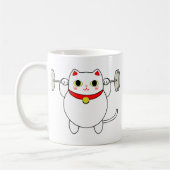 Maneki Nekoのしゃがむ猫 コーヒーマグカップ (左)