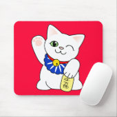 Maneki Nekoの幸運な猫 マウスパッド (マウス)