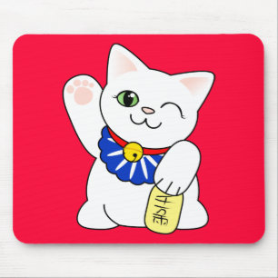 Maneki Nekoの幸運な猫 マウスパッド