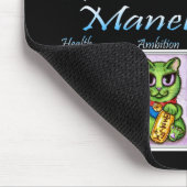 Maneki Nekoの幸運猫のファンタジー猫のマウスパッド マウスパッド (コーナー)