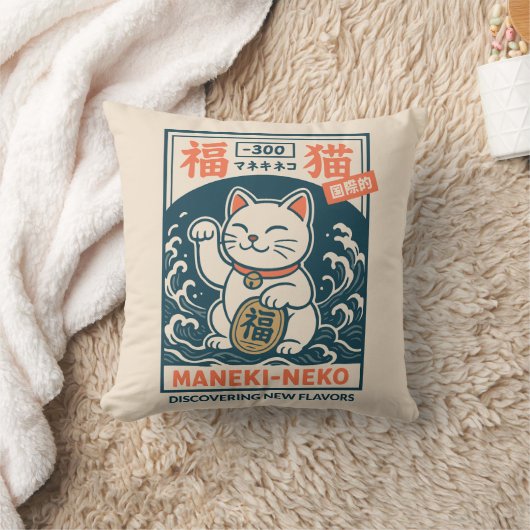 Maneki-Neko クッション (ブランケット)