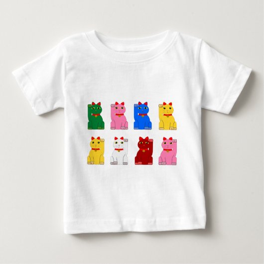maneki neko ベビーTシャツ (正面)