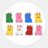 maneki neko ラウンドシール (正面)