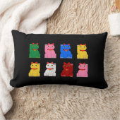 maneki neko ランバークッション (ブランケット)