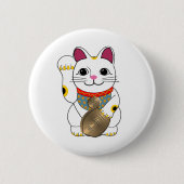 Maneki Neko 缶バッジ (正面)