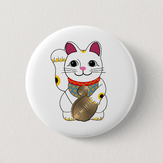 Maneki Neko 缶バッジ (正面)
