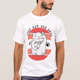 Maneki Neko Lucky Cat Dad Father's Day Tシャツ