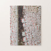 Maneki Neko Lucky Cat Temple Tokyo Japan Photo ジグソーパズル (縦)