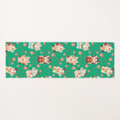 Maneki Neko Lucky Cats ヨガマット (正面(横))