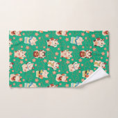 Maneki Neko Lucky Cats Bath Towel Set バスタオルセット (ハンドタオル)
