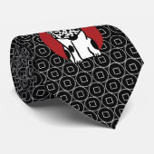 Manekineko幸運な猫のタイ ネクタイ (ロール)