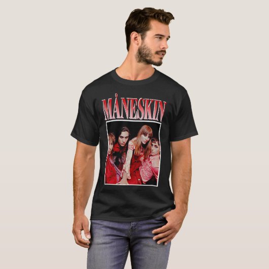 Maneskin Måneskin Classic T-Shirt Tシャツ (正面フル)