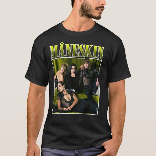 MANESKIN Måneskin Winner Eurovision Rock Band 2021 Tシャツ (正面)
