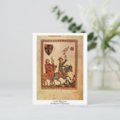 ManesseのマスターによるCodex Manesse ポストカード (スタンド正面)