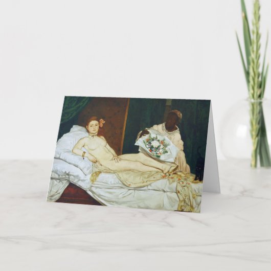 Manetのオリンピア サンキューカード (正面)