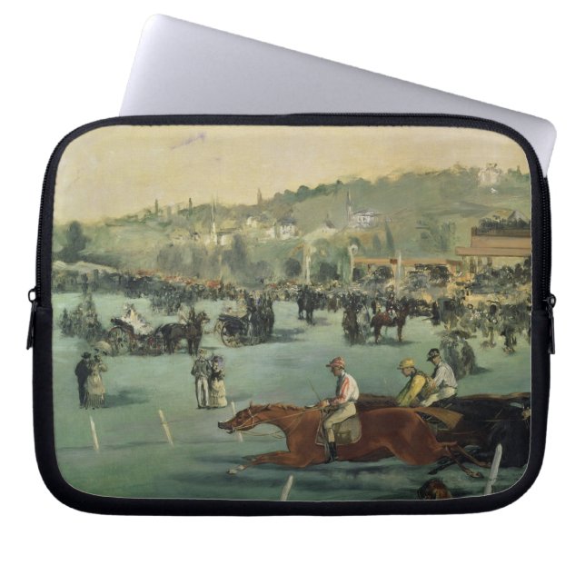 Manet |の1872年競馬 ラップトップスリーブ (正面)