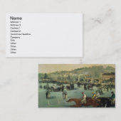 Manet |の1872年競馬 名刺 (正面/裏面)