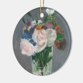 Manet |は水晶つぼ、c.1882で開花します セラミックオーナメント (左)