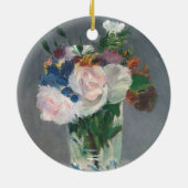 Manet |は水晶つぼ、c.1882で開花します セラミックオーナメント (裏面)