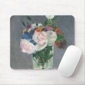 Manet |は水晶つぼ、c.1882で開花します マウスパッド (マウス)