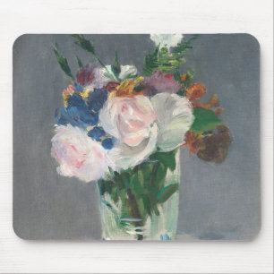 Manet は水晶つぼ、c.1882で開花します マウスパッド