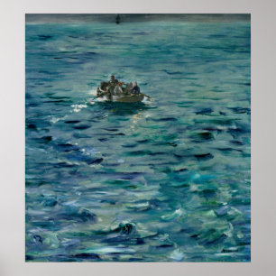 Manet  アンリーde Rochefortの脱出 ポスター
