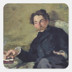 Manet  ステファーヌMallarme 1876年 スクエアシール