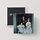 Manet |バルコニー1868-9年 缶バッジ (正面&裏面)
