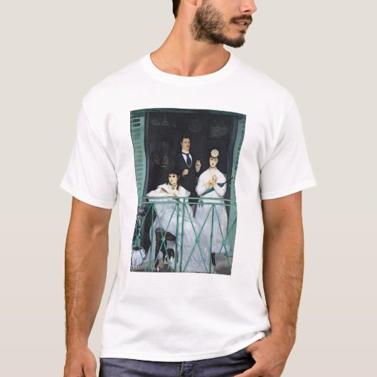Manet |バルコニー1868-9年 tシャツ (正面)