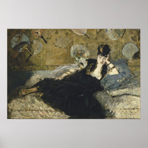 Manet – ファンの女性(Nina De Calais) ポスター