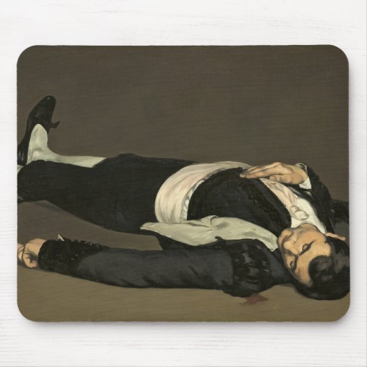 Manet |死んだ闘牛士、c.1864 マウスパッド (正面)