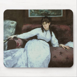 Manet 残り、ベルト・モリゾのポートレート マウスパッド