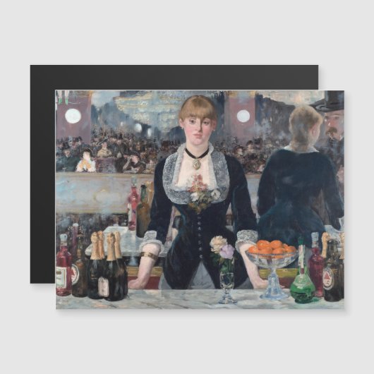 Manet - Aバーat the Folies-Bergere Magnetic Card (正面/裏面)