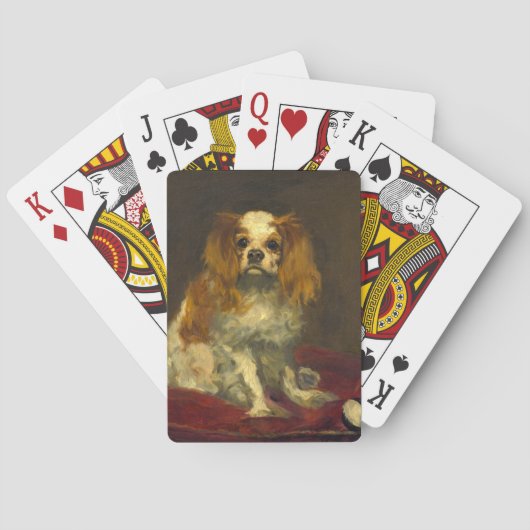 Manet A King Charles Spaniel トランプ (裏面)