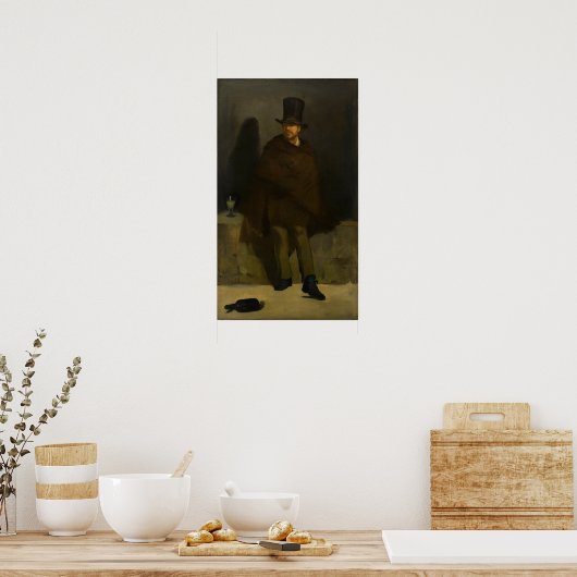 Manet - Absinthe Drinker ポスター (キッチン)