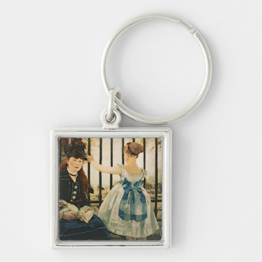 Manet | Gare St. Lazare 1872-3年 キーホルダー (正面)
