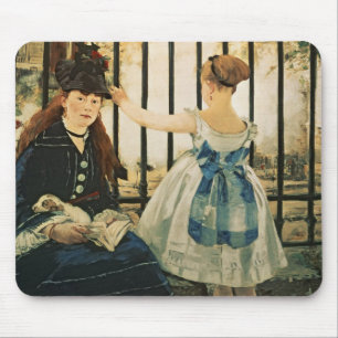 Manet Gare St. Lazare 1872-3年 マウスパッド