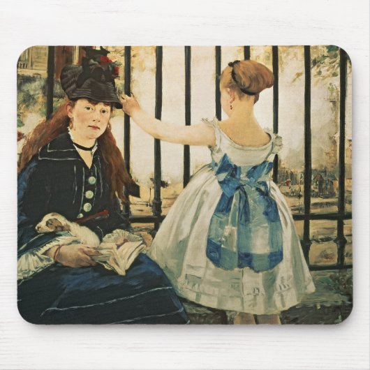 Manet | Gare St. Lazare 1872-3年 マウスパッド (正面)