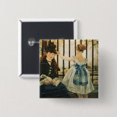 Manet | Gare St. Lazare 1872-3年 缶バッジ (正面&裏面)