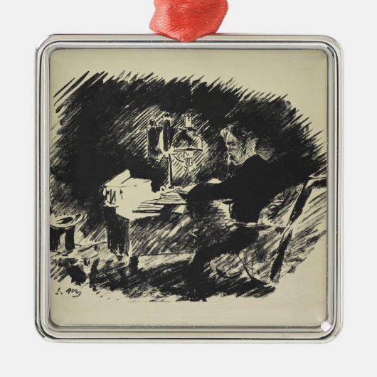 Manet | Le Corbeau 1875年 メタルオーナメント (正面)