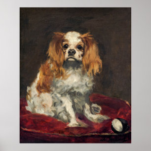 Manet's Dog Painting ポスター