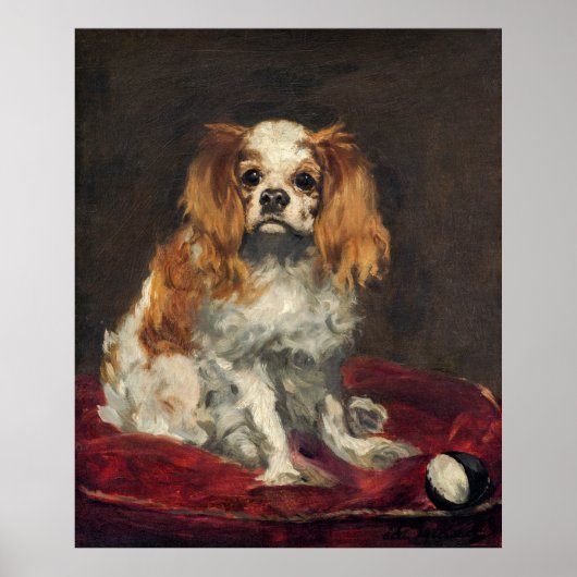 Manet's Dog Painting ポスター (正面)