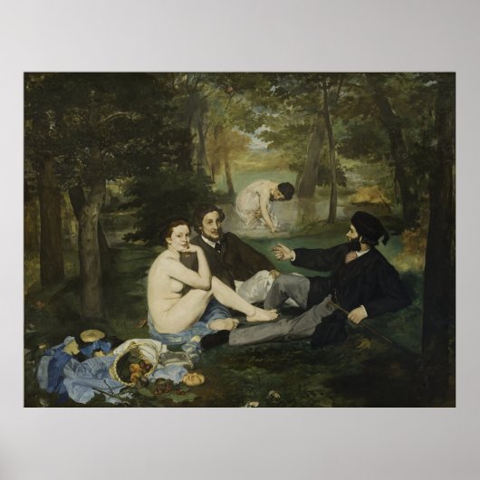 Manet's The Luncheon on the Grass ポスター (正面)